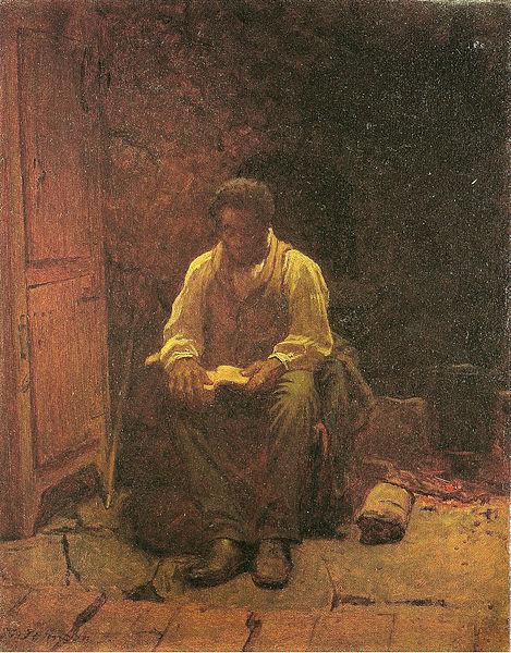 Jonathan Eastman Johnson The Lord is my Shepard France oil painting art